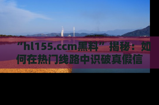 “hl155.ccm黑料”揭秘:如何在热门线路中识破真假信息