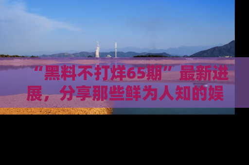 “黑料不打烊65期”最新进展,分享那些鲜为人知的娱乐八卦