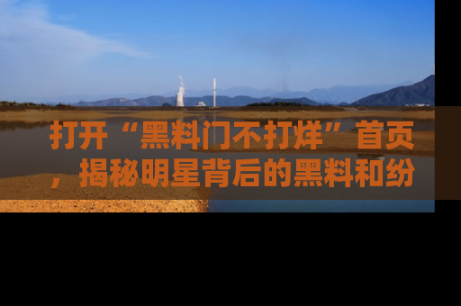 打开“黑料门不打烊”首页，揭秘明星背后的黑料和纷争真相！