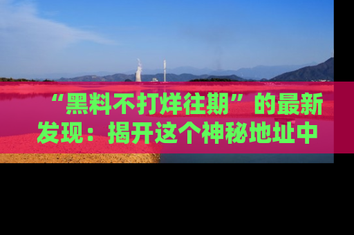 “黑料不打烊往期”的最新发现:揭开这个神秘地址中的爆笑黑料面纱