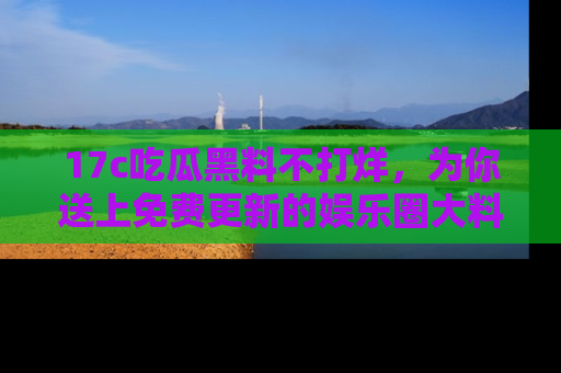 17c吃瓜黑料不打烊,为你送上免费更新的娱乐圈大料!