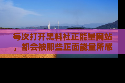 每次打开黑料社正能量网站，都会被那些正面能量所感染，一起加入不打烊的快乐吧！